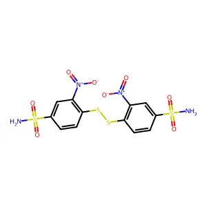 4,4'-Dithiobis(3-nitrobenzenesulfonamide) structure