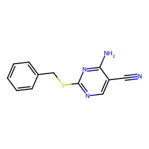 4-Amino-2-benzylsulfanylpyrimidine-5-carbonitrile structure