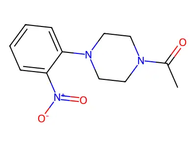 1-[4-(2-Nitrophenyl)piperazin-1-yl]ethanone structure