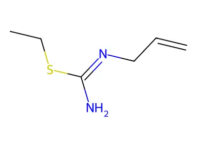 Carbamimidothioic acid, 2-propenyl-, ethyl ester structure