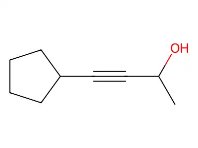 2-Cyclopentylbut-3-yn-2-ol structure