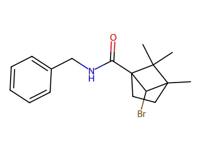 N-benzyl-6-bromo-4,5,5-trimethylbicyclo[2.1.1]hexane-1-carboxamide structure