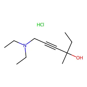 6-(Diethylamino)-3-methylhex-4-yn-3-ol hydrochloride structure