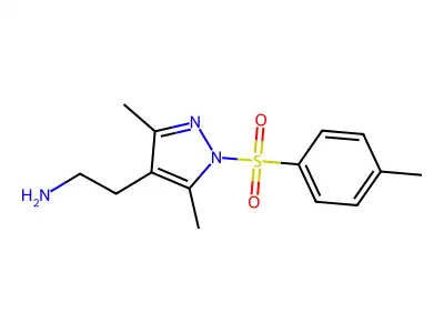2-[3,5-Dimethyl-1-(4-methylphenyl)sulfonylpyrazol-4-yl]ethanamine structure