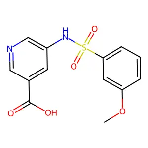 5-(3-Methoxybenzenesulfonamido)pyridine-3-carboxylic acid structure