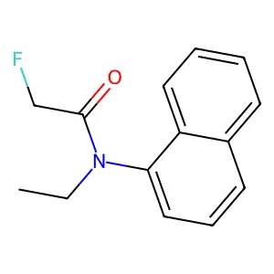 N-乙基-2-氟-N-1-萘基乙酰胺 structure