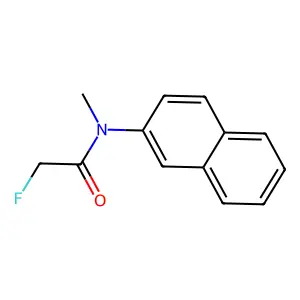 2-氟-N-甲基-N-2-萘基乙酰胺 structure