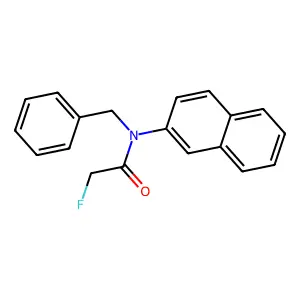 Acetamide, N-benzyl-2-fluoro-N-2-naphthyl- structure