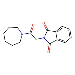 2-[2-(1-azepanyl)-2-oxoethyl]-1H-isoindole-1,3(2H)-dione structure