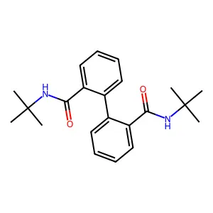 N-tert-butyl-2-[2-(tert-butylcarbamoyl)phenyl]benzamide structure