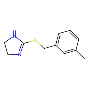 2-{[(3-methylphenyl)methyl]sulfanyl}-4,5-dihydro-1H-imidazole structure