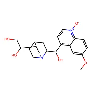 10,11-dihydroxydihydroquinidine N-oxide structure