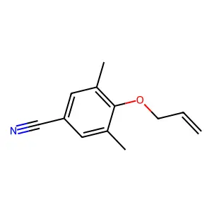 4-烯丙氧基-3,5-二甲基苯甲腈 structure
