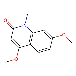 4,7-Dimethoxy-1-methyl-2-quinolinone structure