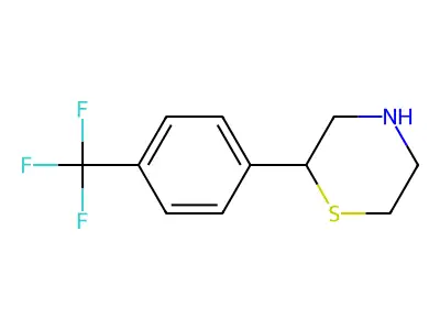 2-[4-(Trifluoromethyl)phenyl]thiomorpholine structure