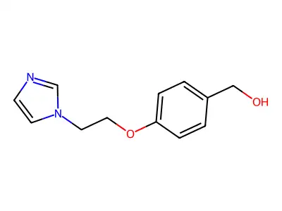 Benzenemethanol, 4-(2-(1H-imidazol-1-yl)ethoxy)- structure