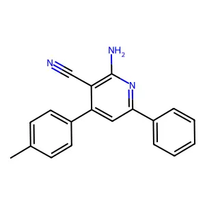 2-Amino-4-(4-methylphenyl)-6-phenylpyridine-3-carbonitrile structure