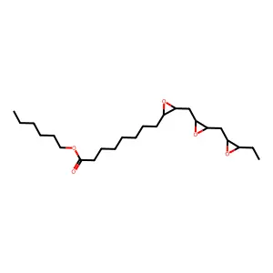 Hexyl 3-[[3-[(3-ethyloxiranyl)methyl]oxiranyl]methyl]oxiran-2-octanoate structure