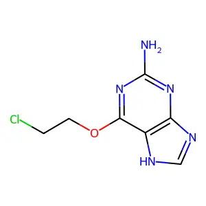O(6)-(2-chloroethyl)guanine structure