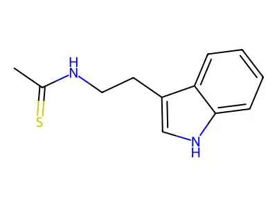 Acetamide, N-(2-(indol-3-yl)ethyl)thio- structure