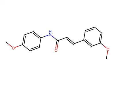 (2E)-3-(3-Methoxyphenyl)-N-(4-methoxyphenyl)prop-2-enamide structure