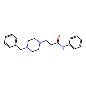 3-(4-benzylpiperazin-1-yl)-N-phenylpropanamide structure