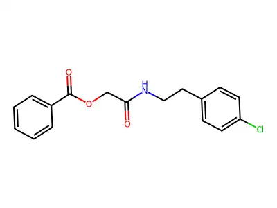 [2-[2-(4-Chlorophenyl)ethylamino]-2-oxoethyl] benzoate structure
