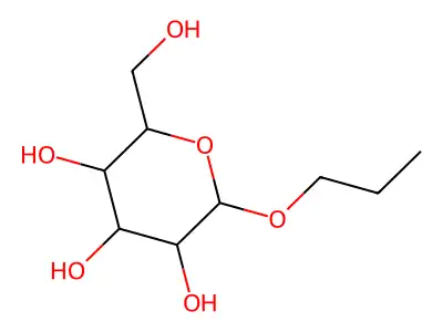 B-Propylgalactopyranoside structure
