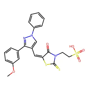 C22H19N3O5S3 structure