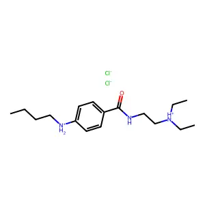 Benzamide, p-butylamino-N-(2-(diethylamino)ethyl)-, dihydrochloride structure