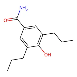Benzamide, 3,5-dipropyl-4-hydroxy- structure