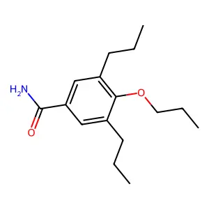 3,5-二丙基-4-丙氧基苯甲酰胺 structure