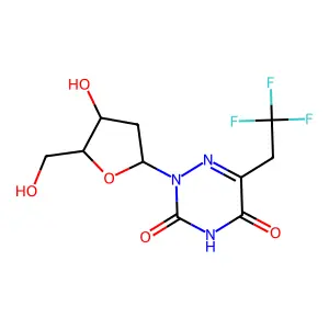 5-(2,2,2-Trifluoroethyl)-6-aza-2'-deoxyuridine structure