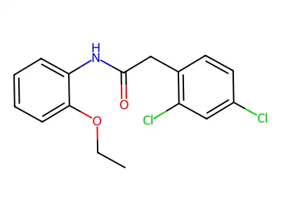 2-(2,4-dichlorophenyl)-N-(2-ethoxyphenyl)acetamide structure