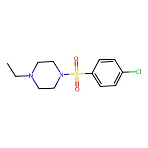 1-(4-Chlorophenyl)sulfonyl-4-ethylpiperazine structure