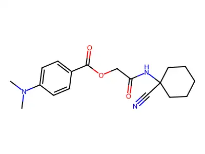 [(1-Cyanocyclohexyl)carbamoyl]methyl 4-(dimethylamino)benzoate structure
