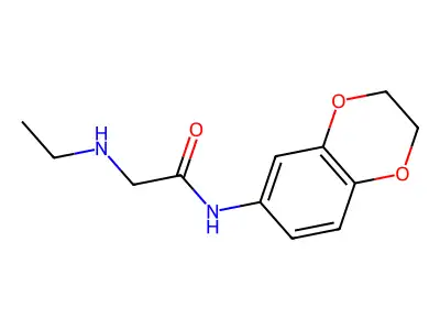 N-(2,3-dihydro-1,4-benzodioxin-6-yl)-2-(ethylamino)acetamide structure