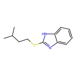 2-(isopentylthio)-1H-benzo[d]imidazole structure