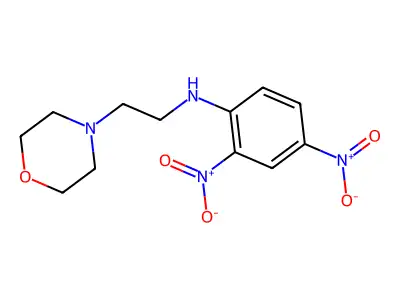 (2,4-Dinitrophenyl)[2-(4-morpholinyl)ethyl]amine structure
