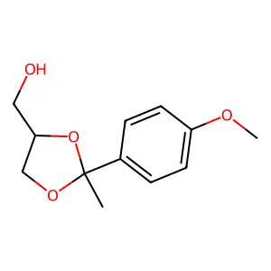 1,3-Dioxolane-4-methanol, 2-(p-methoxyphenyl)-2-methyl- structure