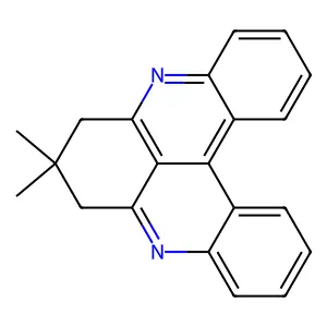 6H-Quino(2,3,4-kl)acridine, 7,8-dihydro-7,7-dimethyl- structure