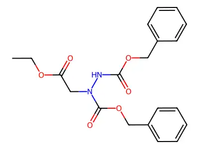 N-(Benzyloxycarbonyl)-N-(benzyloxycarboxamido)glycine ethyl ester structure
