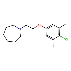1-[2-(4-Chloro-3,5-dimethylphenoxy)ethyl]azepane structure