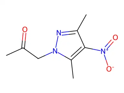 1-(3,5-Dimethyl-4-nitro-1h-pyrazol-1-yl)acetone structure