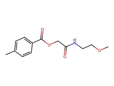 2-((2-Methoxyethyl)amino)-2-oxoethyl 4-methylbenzoate structure