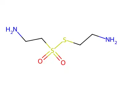 2-(2-Aminoethylsulfonylsulfanyl)ethanamine structure