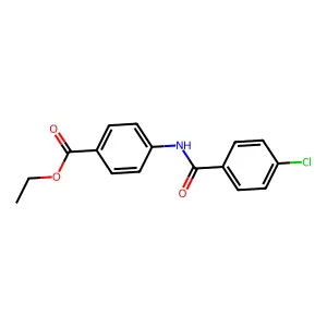Ethyl 4-((4-chlorobenzoyl)amino)benzoate structure