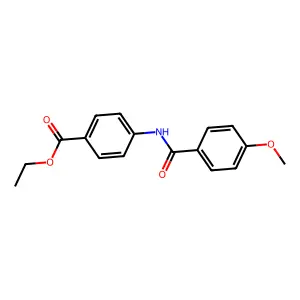 Ethyl 4-[(4-methoxybenzoyl)amino]benzoate structure