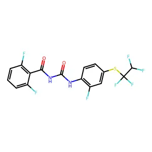 Benzamide, 2,6-difluoro-N-(((2-fluoro-4-((1,1,2,2-tetrafluoroethyl)thio)phenyl)amino)carbonyl)- structure