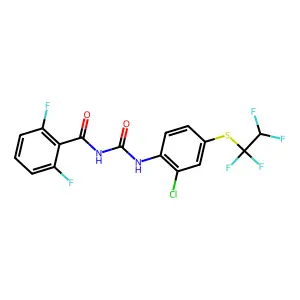 Benzamide, N-[[[2-chloro-4-[(1,1,2,2-tetrafluoroethyl)thio]phenyl]amino]carbonyl]-2,6-difluoro- structure